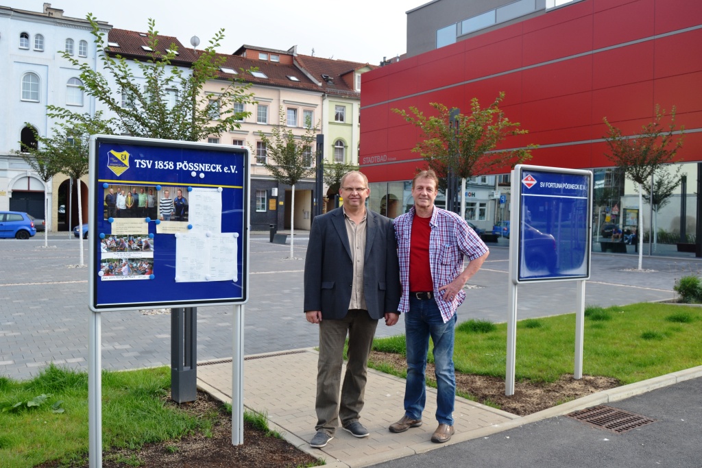 Neuer Schaukasten am Stadtbad